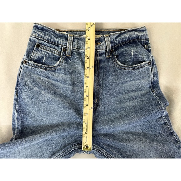 Levi's Premium 70s High Rise Flare Bottom Denim Blue‎ Jeans Women's Sz 26 - Picture 4 of 13
